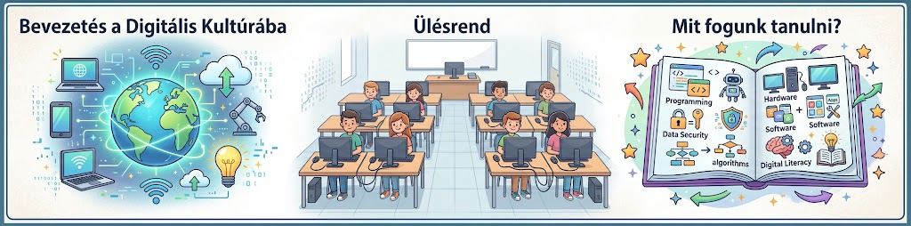 Bevezetés a Digitális Kultúrába – ülésrend és a tananyag fő témái