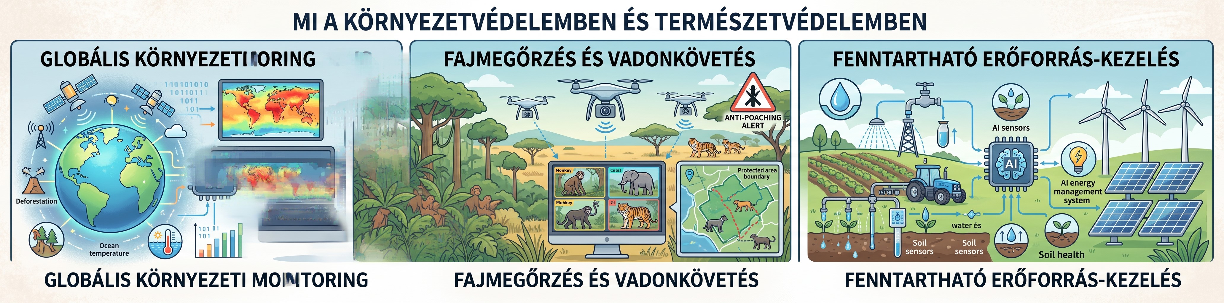 A mesterséges intelligencia a környezetvédelemben